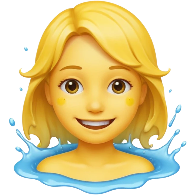 Girl Smiley face with cum all over it emoji