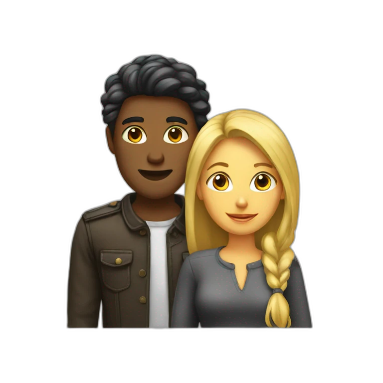 Femme et homme emoji