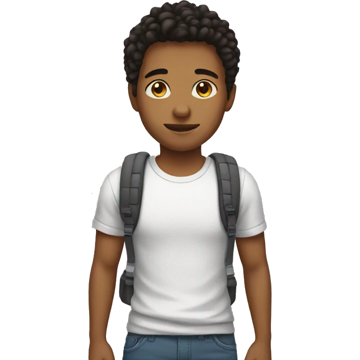 Full length teenager emoji