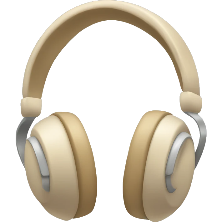 beige headphones emoji