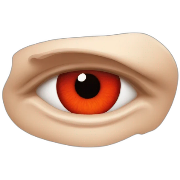 Les yeux très rouges irrités emoji