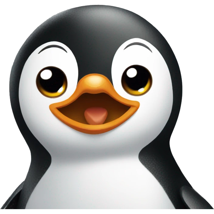Pingüino tierno emoji