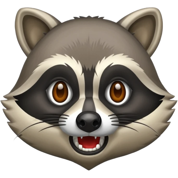 Aggressive Raccoon bandit emoji