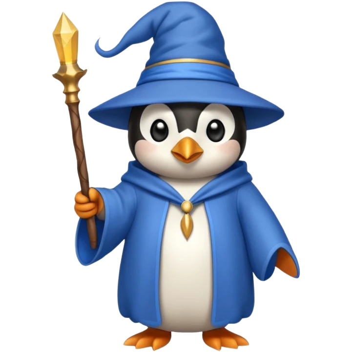 Penguin Wizard emoji