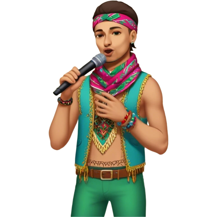 Colorful Singer emoji
