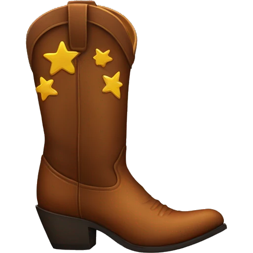 Cowboy boots emoji