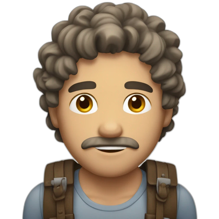Hombre con los brazos encima de la cabeza emoji