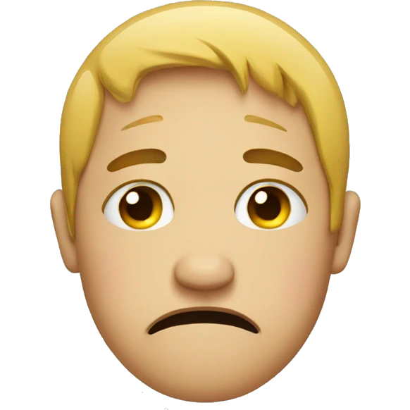 crying internally in the style of the face emoji emoji
