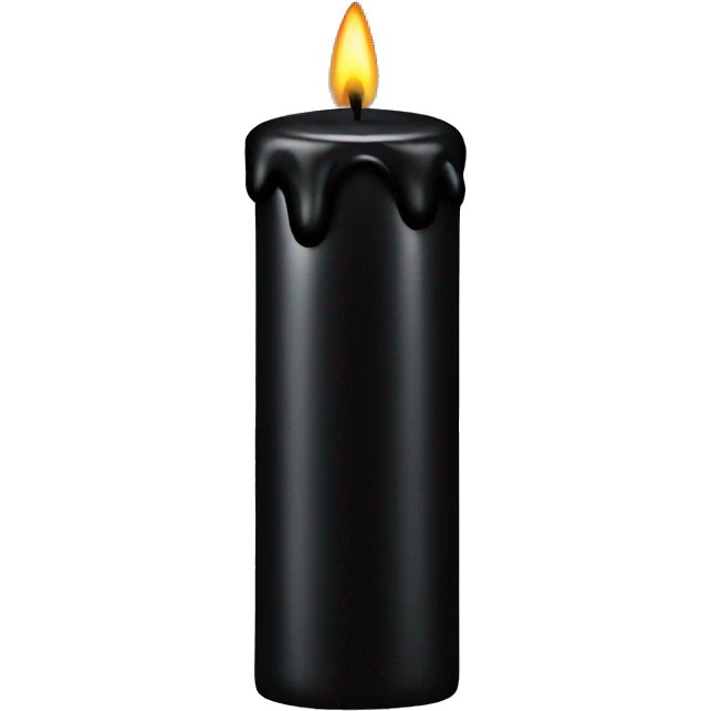 Black candle emoji