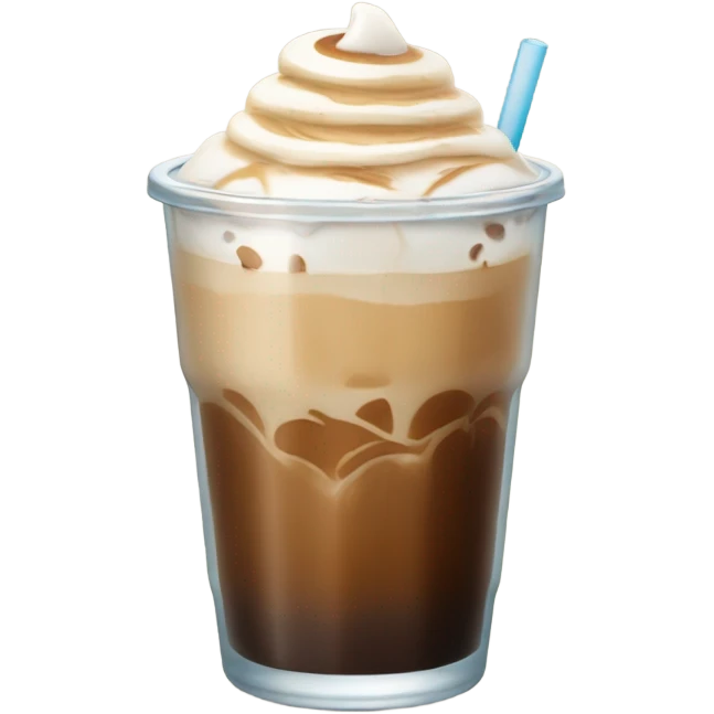 Iced latte no whipped cream emoji
