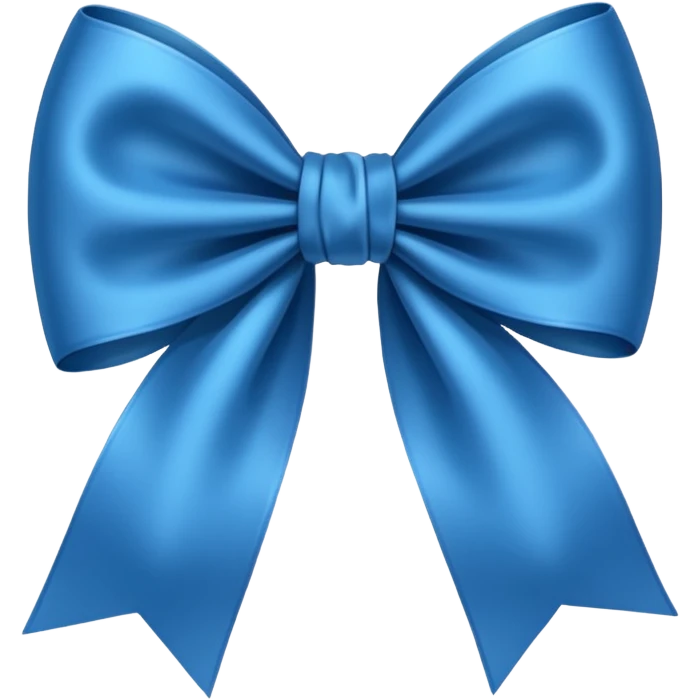create a blue color bow emoji