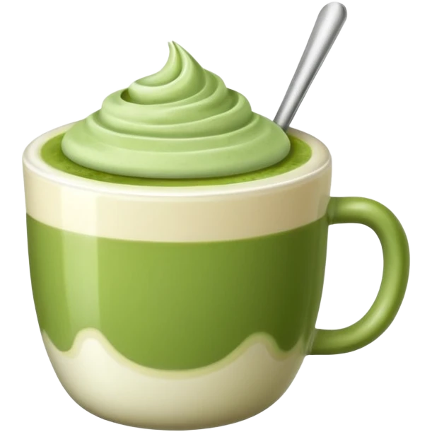 matcha latte in a cup emoji