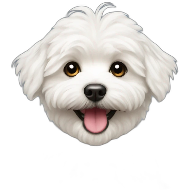 happy maltipoo emoji