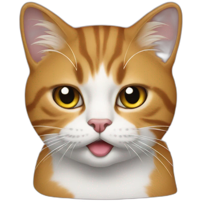 cat shiting on donald trump emoji