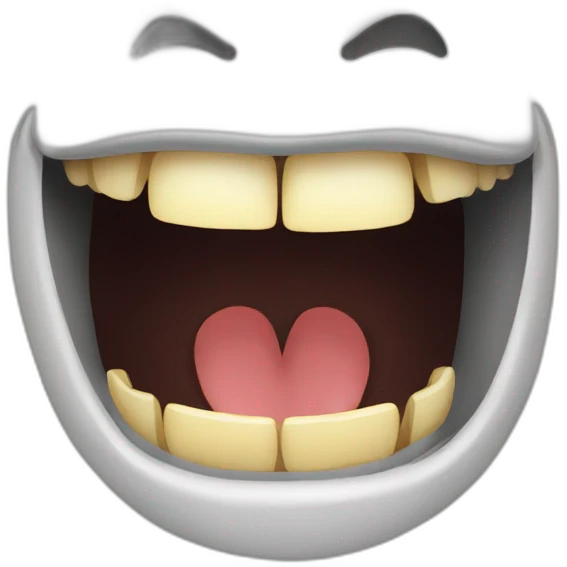 big mouth emoji