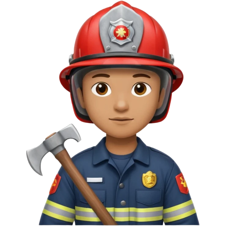 firefighter with axe emoji