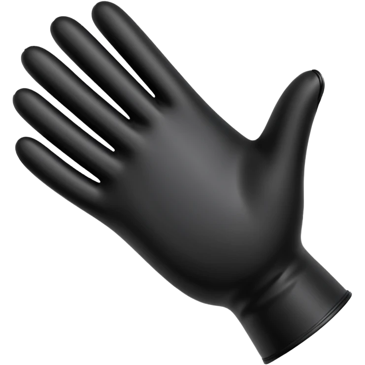 Black rubber gloves  emoji