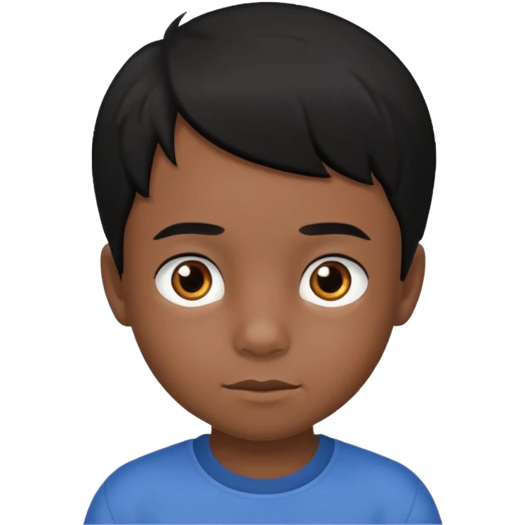 7 yaş siyah göz siyah saç erkek çocuk emoji