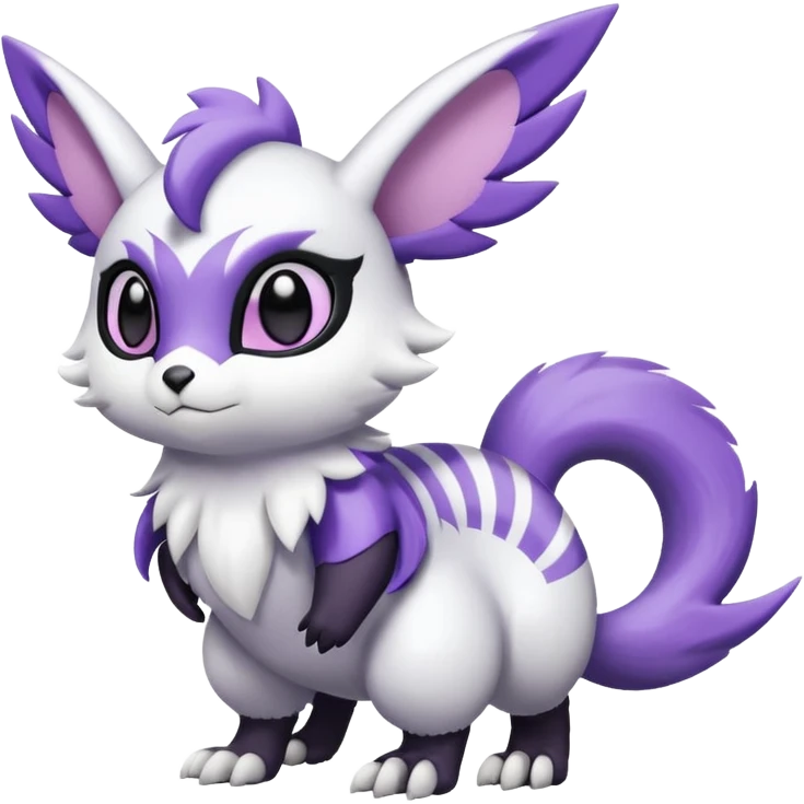 Shiny Furret-Absol-Noibat-Hybrid (Full body) emoji