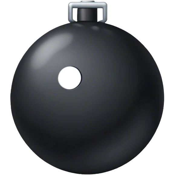 Big black ball-canon emoji