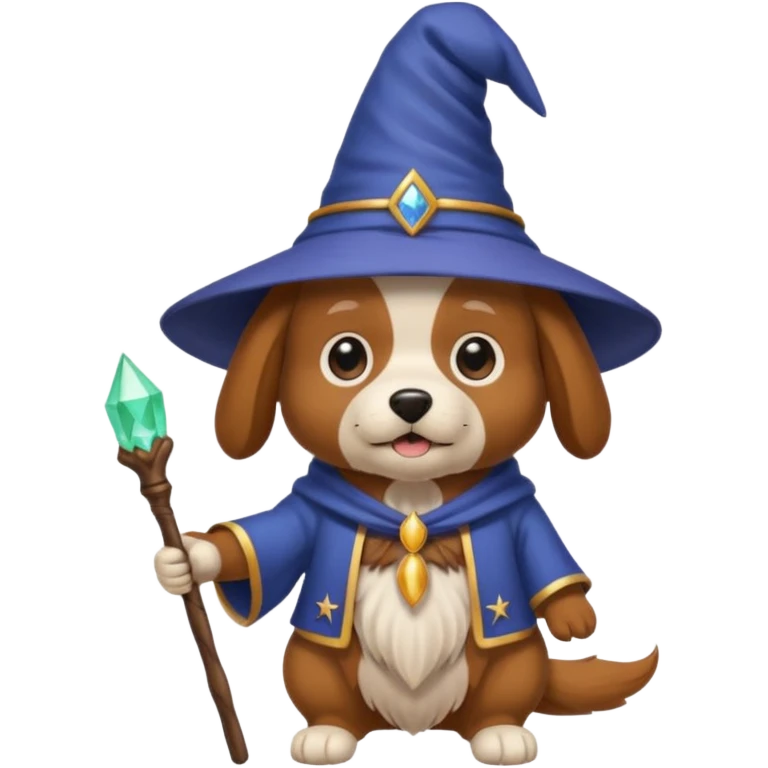 Dog wizard emoji