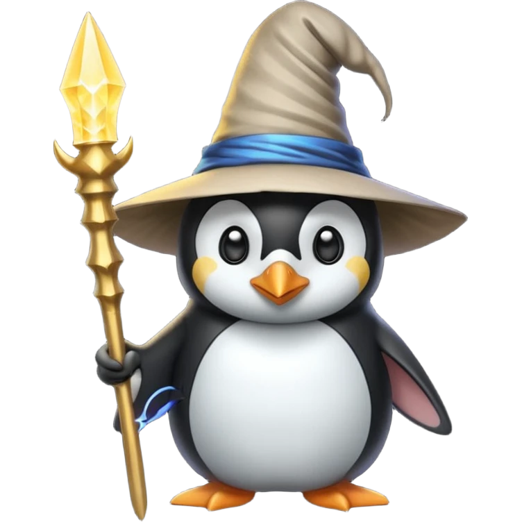 Penguin Wizard emoji