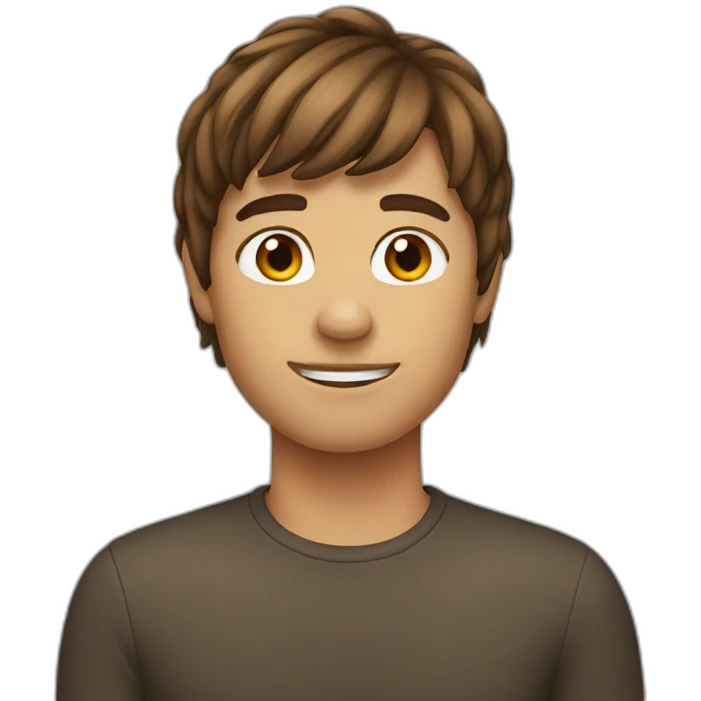 Brown hair  emoji