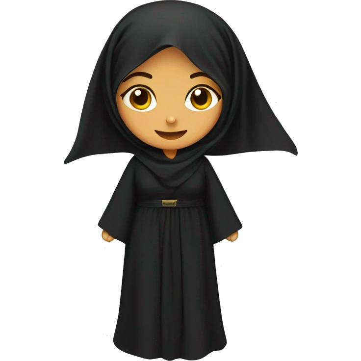 Saudi women dress abaya emoji