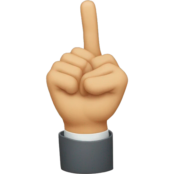 émoji qui pointe du doigt emoji