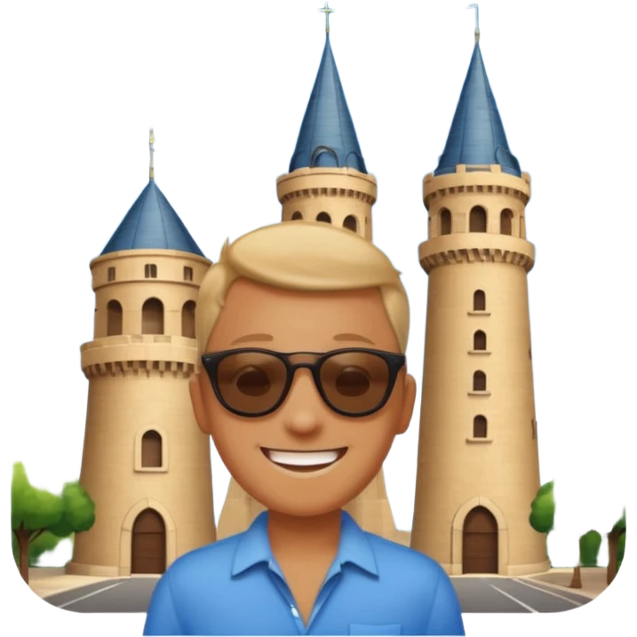 Fly som treffer nesten er tårn emoji