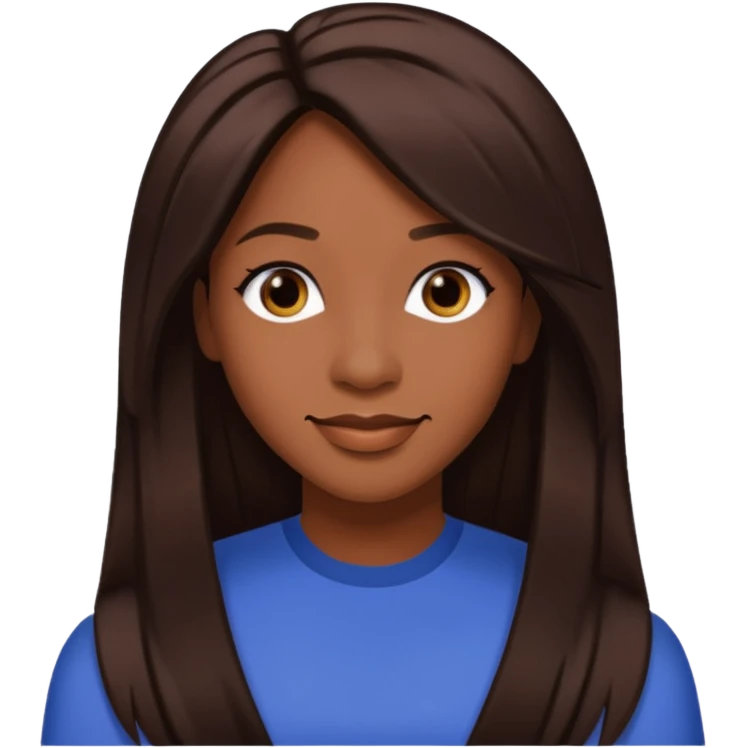 Lelee from SWV with long dark brown hair emoji