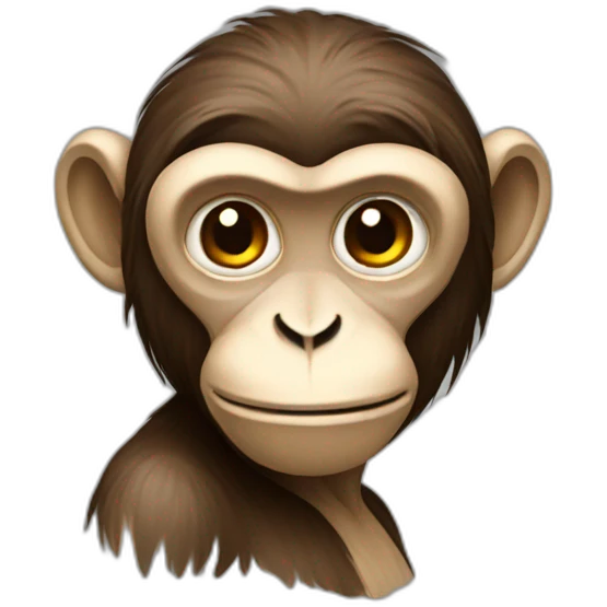 stylised monkey emoji