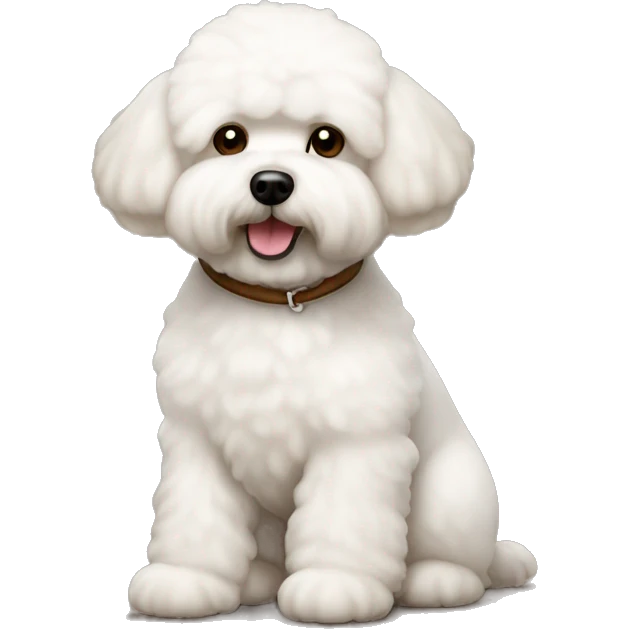 Bichon frise in brown  emoji