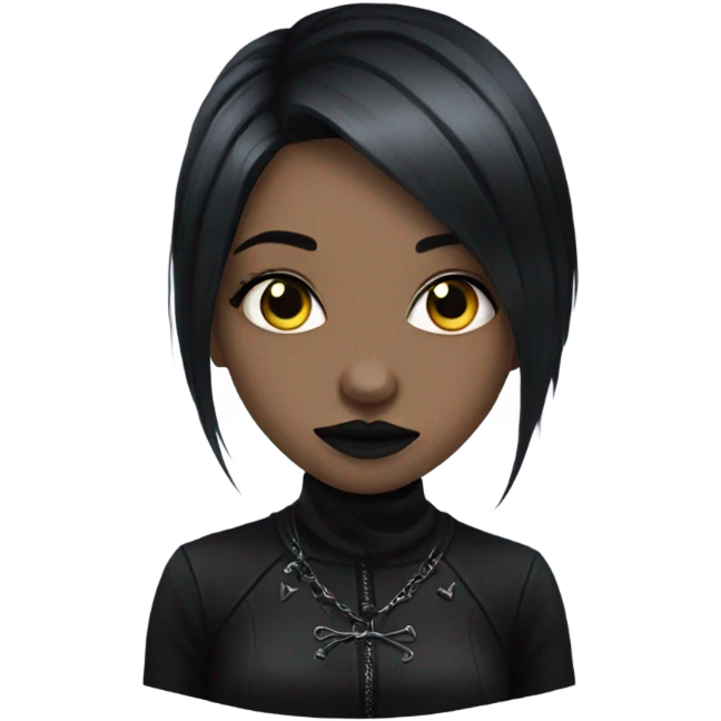 Goth girl emoji