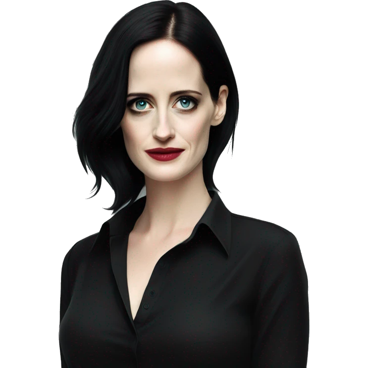 Eva Green in black shirt emoji