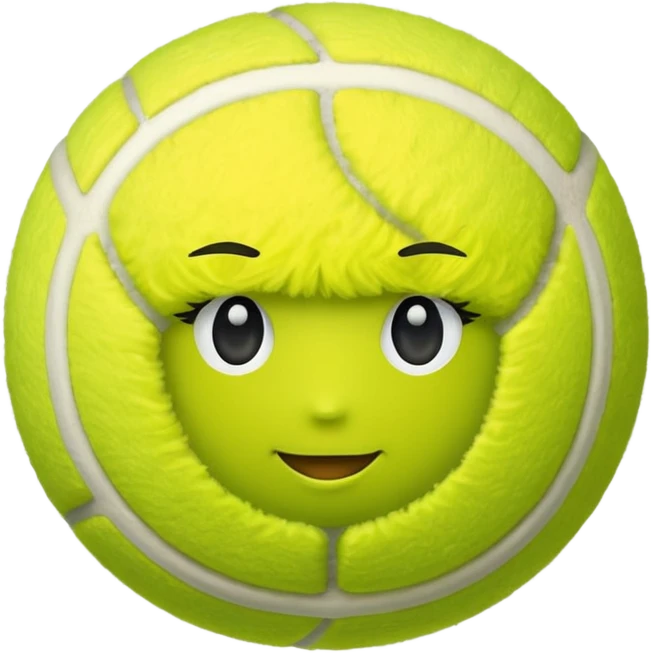 tennis ball with female gender sign emoji