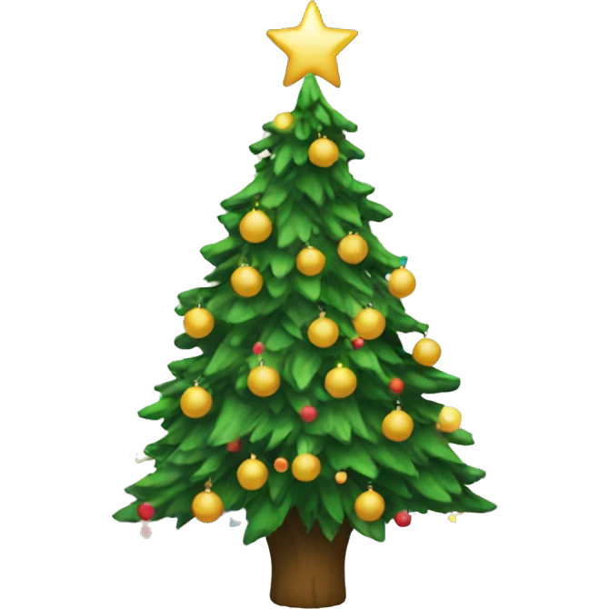 Aesthetic Christmas tree emoji