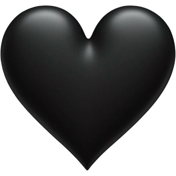 Black heart emoji