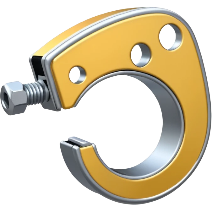 mini metal clamp component. emoji