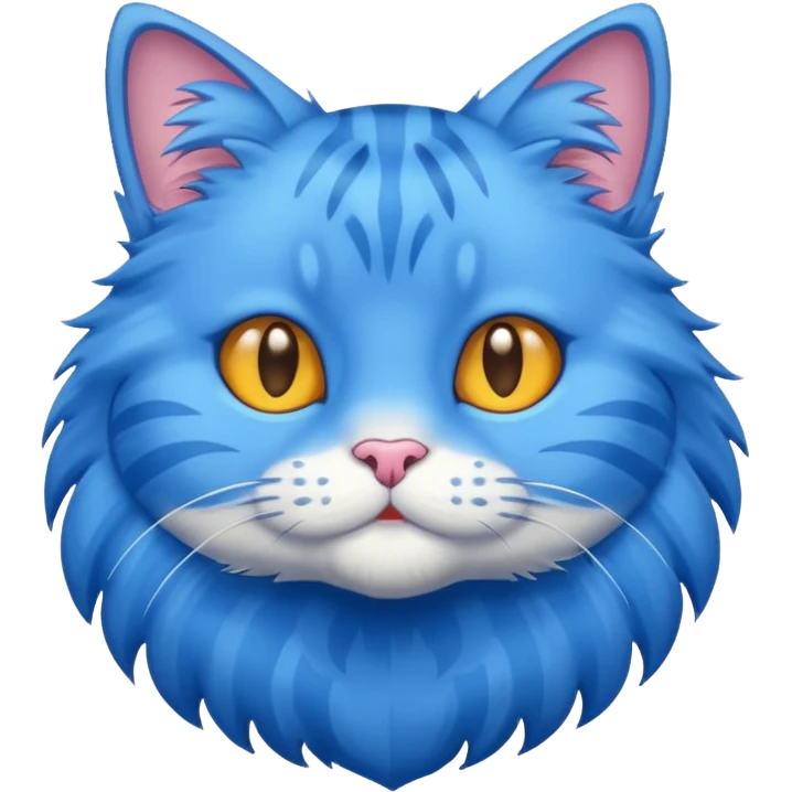 Blue cat emoji
