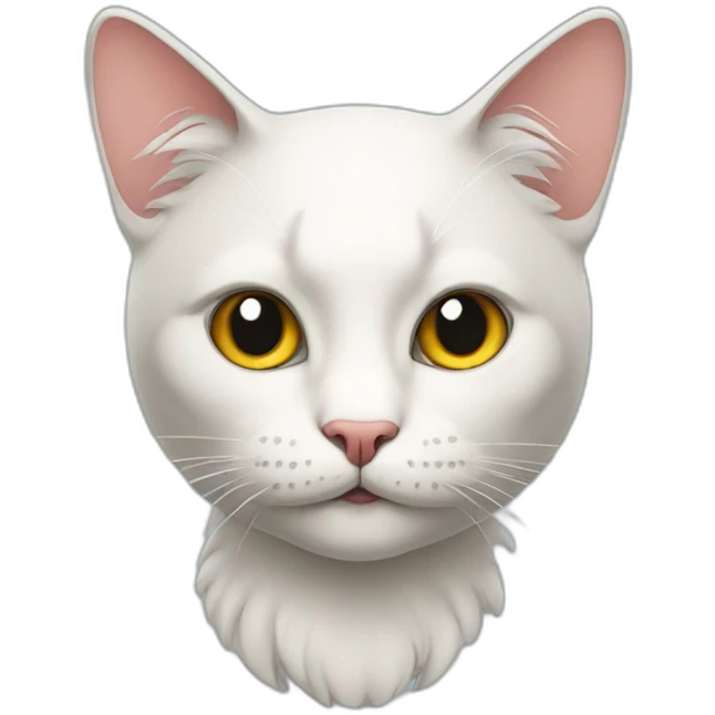 Eccentric cat emoji