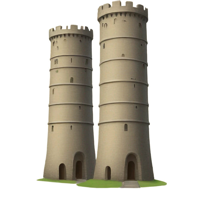 Two towers emoji