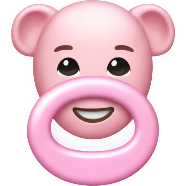 Light pink pacifier  emoji