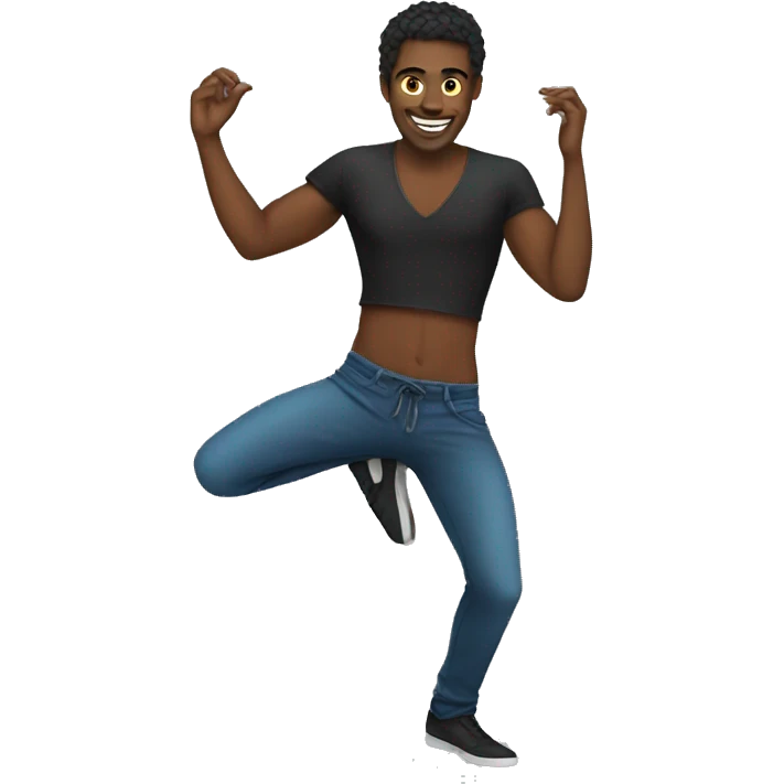 male trance dancer emoji
