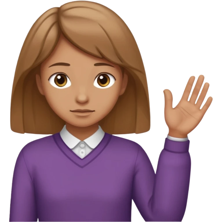Like the left hand in horizontal and one hand bows for respecting someone  emoji