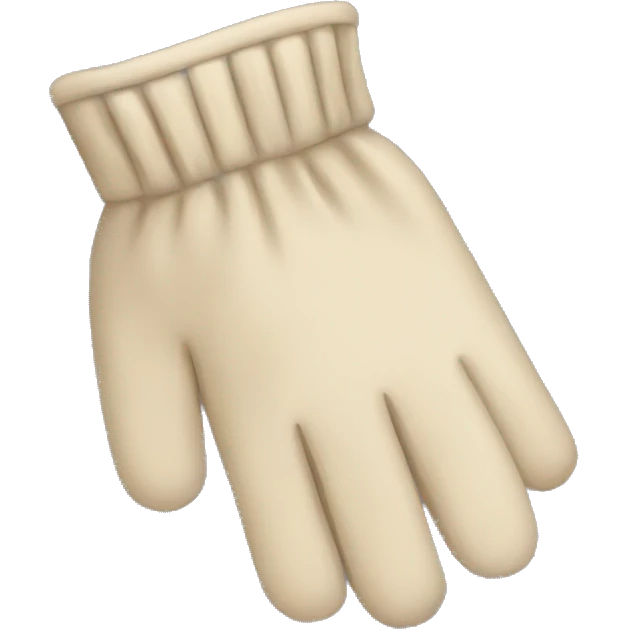 Beige winter gloves  emoji