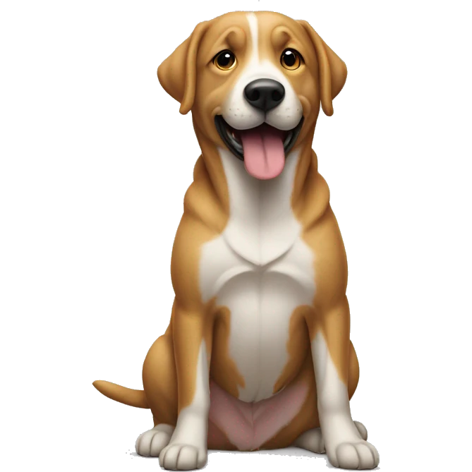 Un perrito esperando un Men’s  emoji