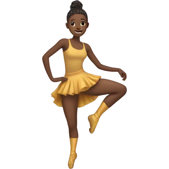 a dancer with no boots emoji