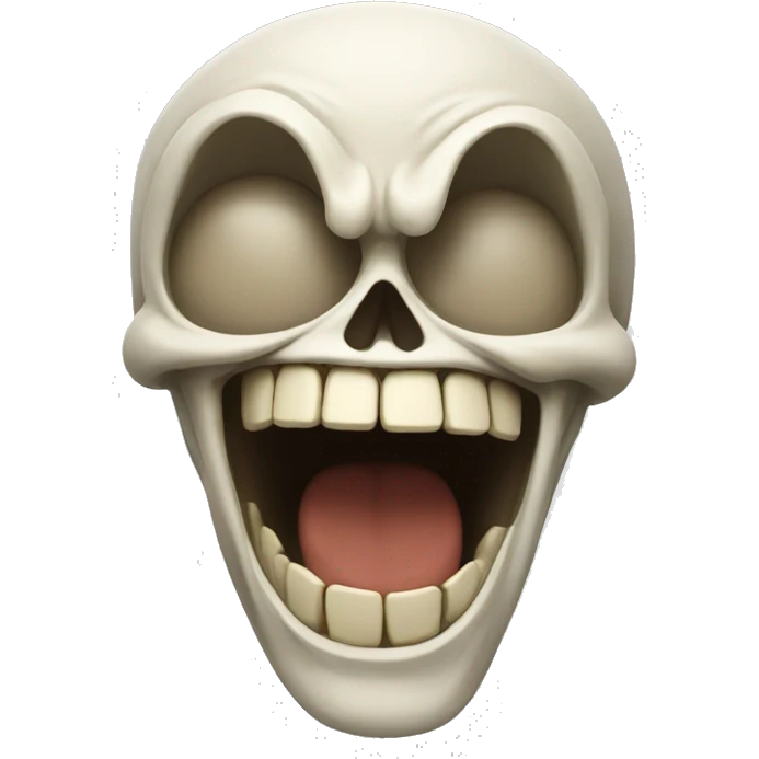 skullface laughing emoji