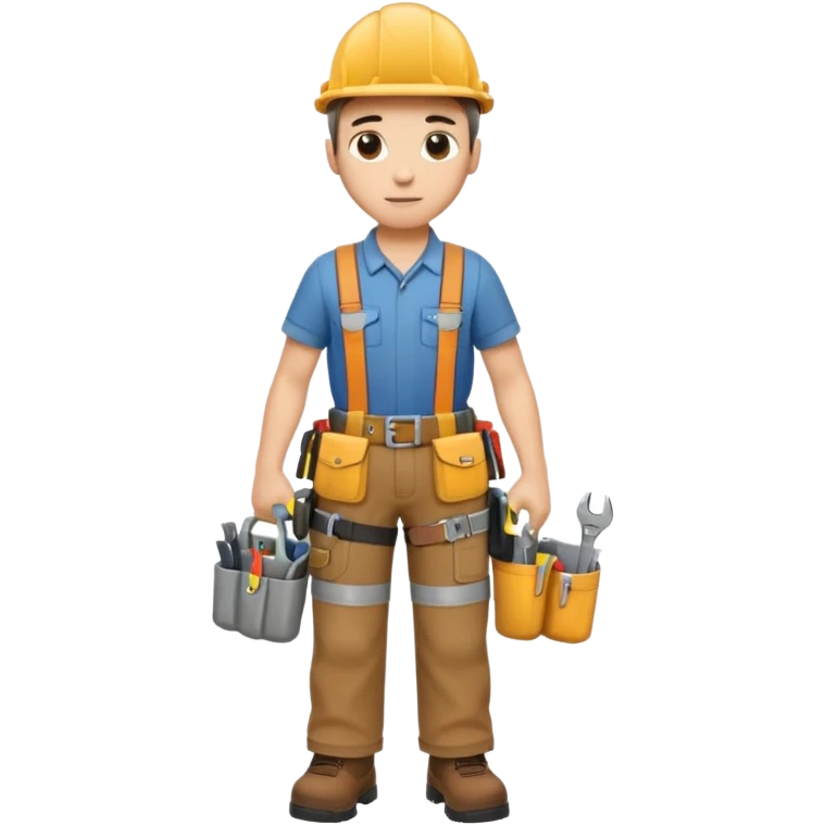 Repairs and Maintenance, tools belt, full body emoji